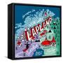Illustrated Map of Lapland-Daria_I-Framed Stretched Canvas
