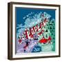 Illustrated Map of Lapland-Daria_I-Framed Art Print