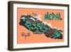 Illustrated Map of Nepal-Daria_I-Framed Art Print