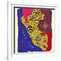 Illustrated Map of Peru. Travel-Daria_I-Framed Art Print