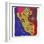 Illustrated Map of Peru. Travel-Daria_I-Framed Art Print