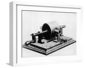 Illustrated Model of Edison's Original Phonograph-Frederic Lewis-Framed Photographic Print