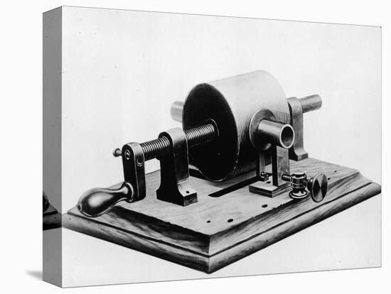 Illustrated Model of Edison's Original Phonograph-Frederic Lewis-Stretched Canvas