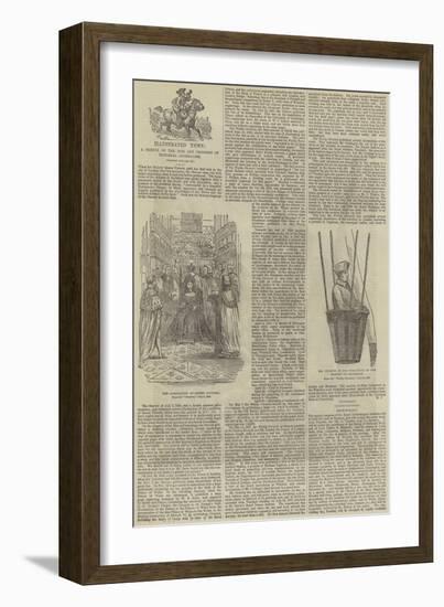 Illustrated News, a Sketch of the Rise and Progress of Pictorial Journalism-null-Framed Giclee Print