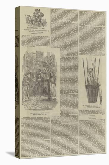 Illustrated News, a Sketch of the Rise and Progress of Pictorial Journalism-null-Stretched Canvas
