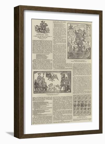 Illustrated News, a Sketch of the Rise and Progress of Pictorial Journalism-null-Framed Giclee Print