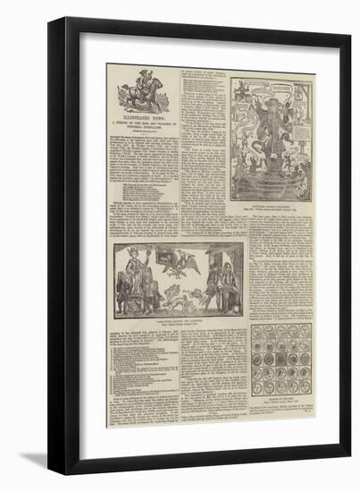 Illustrated News, a Sketch of the Rise and Progress of Pictorial Journalism-null-Framed Giclee Print