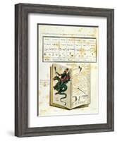 Illustrated Page from a Book of Magic "The Magus" by Francis Barrett, 1801-null-Framed Giclee Print