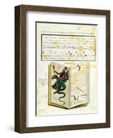 Illustrated Page from a Book of Magic "The Magus" by Francis Barrett, 1801-null-Framed Giclee Print