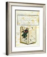 Illustrated Page from a Book of Magic "The Magus" by Francis Barrett, 1801-null-Framed Giclee Print