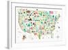 Illustrated USA-Michael Mullan-Framed Art Print