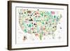 Illustrated USA-Michael Mullan-Framed Art Print