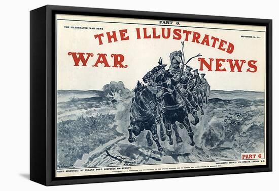 Illustrated War News Front Cover, Artillery-Richard Caton Woodville-Framed Stretched Canvas
