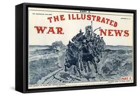 Illustrated War News Front Cover, Artillery-Richard Caton Woodville-Framed Stretched Canvas
