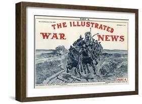 Illustrated War News Front Cover, Artillery-Richard Caton Woodville-Framed Art Print