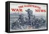 Illustrated War News Front Cover, Attacking Infantrymen-Richard Caton Woodville-Framed Stretched Canvas