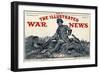 Illustrated War News Front Cover, Soldier Writing Letter-Richard Caton Woodville-Framed Art Print