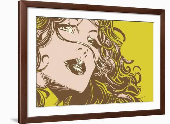 Illustrated Woman-Whoartnow-Framed Giclee Print