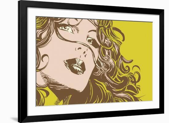 Illustrated Woman-Whoartnow-Framed Giclee Print