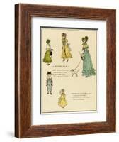 Illustration, a Genteel Family-Kate Greenaway-Framed Art Print