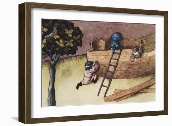 Illustration About the Teak Tree-null-Framed Art Print