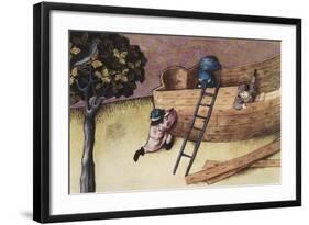 Illustration About the Teak Tree-null-Framed Art Print