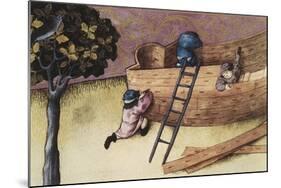 Illustration About the Teak Tree-null-Mounted Art Print
