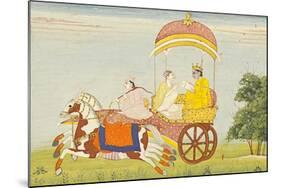 Illustration aus einem indischen Epos. Um 1820-null-Mounted Giclee Print