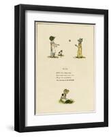 Illustration, Ball-Kate Greenaway-Framed Art Print