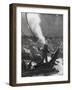 Illustration Based on the First Underwater Photograph of a Diver-null-Framed Photographic Print