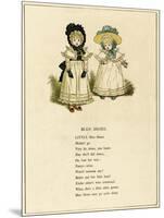 Illustration, Blue Shoes-Kate Greenaway-Mounted Art Print