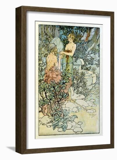 Illustration by Alphonse Mucha from Clio a Work by French Author Anatole France. 1900. Mucha (1860-Alphonse Marie Mucha-Framed Giclee Print
