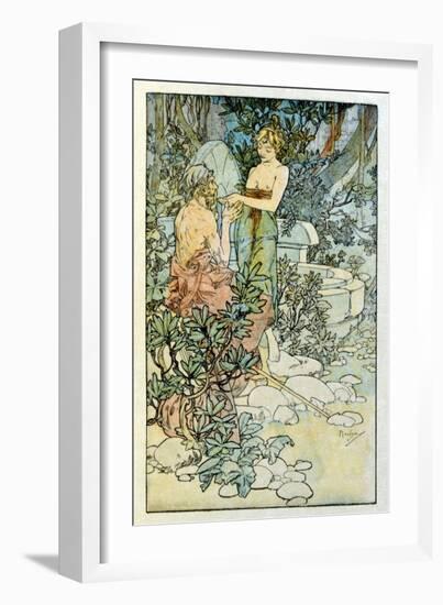 Illustration by Alphonse Mucha from Clio a Work by French Author Anatole France. 1900. Mucha (1860-Alphonse Marie Mucha-Framed Giclee Print