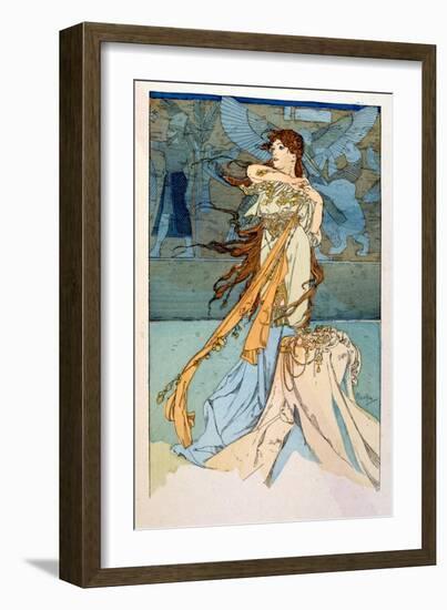 Illustration by Alphonse Mucha from Rama a Poem in Three Acts by Paul Verola. Ca.1898. Mucha (1860-Alphonse Marie Mucha-Framed Giclee Print