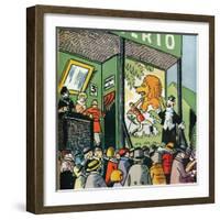 Illustration by Andre Helle from Fables De La Fountaine, 1922-Andre Helle-Framed Giclee Print