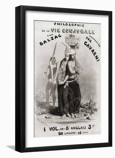 Illustration by Paul Gavarni for Philosophie De La Vie Conjugale by Honoré De Balzac-null-Framed Giclee Print