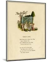 Illustration, Child's Song-Kate Greenaway-Mounted Art Print