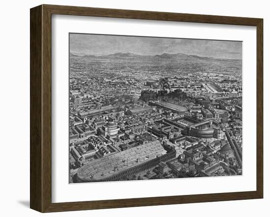 Illustration Depicting City of Rome-null-Framed Giclee Print