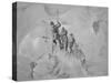 Illustration Depicting Expedition Members Ascending Mont Blanc-null-Stretched Canvas
