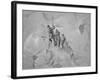 Illustration Depicting Expedition Members Ascending Mont Blanc-null-Framed Giclee Print