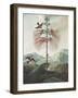 Illustration Depicting Hummingbirds Feeding from a Plant-Bettmann-Framed Giclee Print