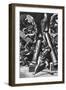 Illustration Depicting Samson Destroying Temple-null-Framed Giclee Print