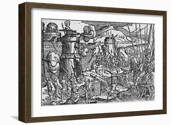 Illustration Depicting Siege of Dublin-null-Framed Giclee Print