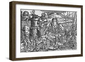 Illustration Depicting Siege of Dublin-null-Framed Giclee Print