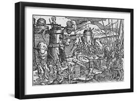 Illustration Depicting Siege of Dublin-null-Framed Giclee Print