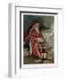 Illustration Entitled The New Picture Book Depicting a Visit from Santa-null-Framed Premium Giclee Print