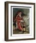 Illustration Entitled The New Picture Book Depicting a Visit from Santa-null-Framed Giclee Print