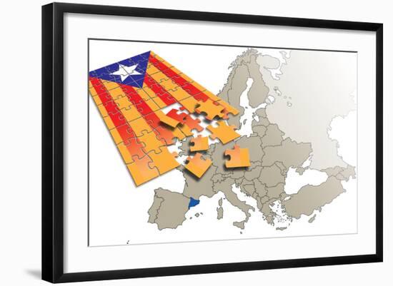 Illustration Flag-OscarMP-Framed Art Print