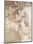 Illustration for a Fairy Tale, Fairy Queen Covering a Child with Blossom-Arthur Rackham-Mounted Giclee Print