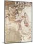 Illustration for a Fairy Tale, Fairy Queen Covering a Child with Blossom-Arthur Rackham-Mounted Giclee Print